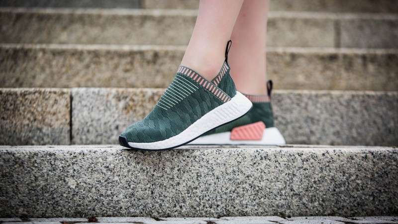 Green and 2024 pink nmd